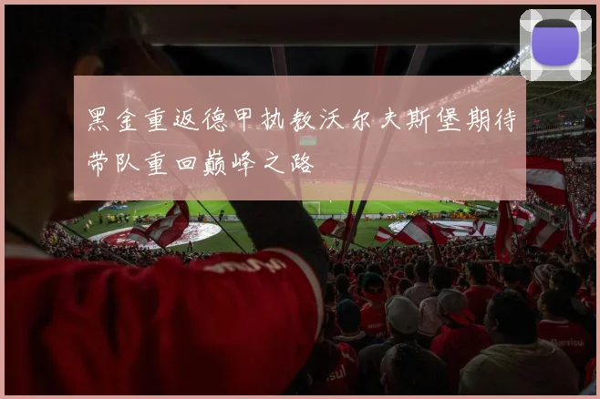 黑金重返德甲执教沃尔夫斯堡期待带队重回巅峰之路